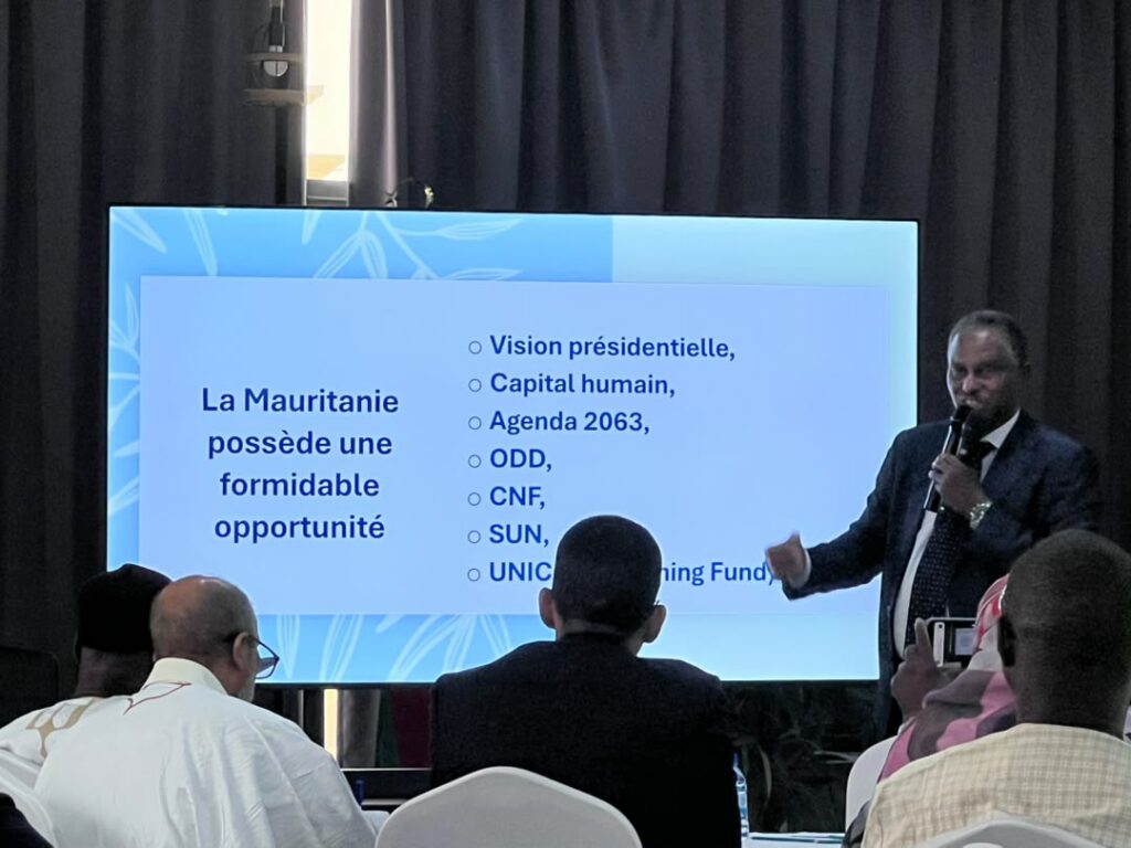 Nutrition en Mauritanie : les députés mobilisés pour faire du capital humain une priorité nationale